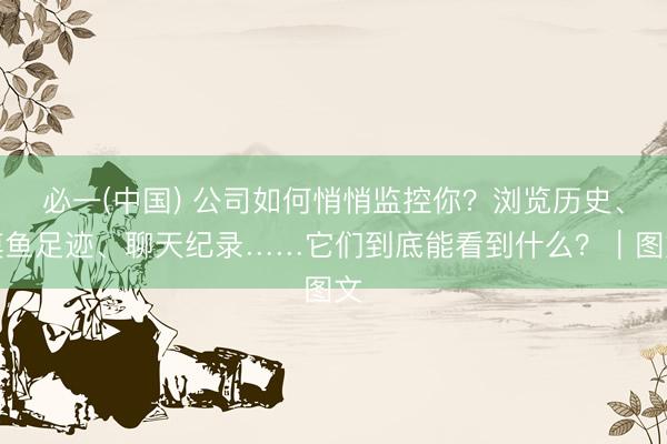 必一(中国) 公司如何悄悄监控你？浏览历史、摸鱼足迹、聊天纪录……它们到底能看到什么？｜图文