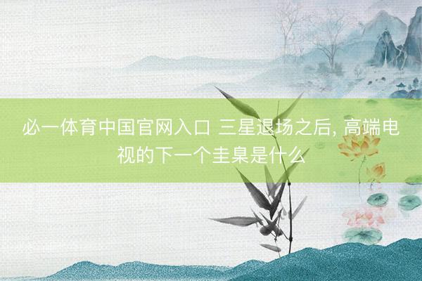 必一体育中国官网入口 三星退场之后， 高端电视的下一个圭臬是什么